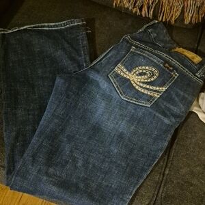 Seven7 Women's Boot Cut Jeans - Indigo